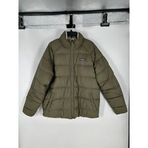 Patagonia Reversible Silent Down Jacket Sherpa Puffer Mens Large 20670 Down Fill